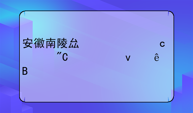 安徽南陵县一中高考成绩出来了吗