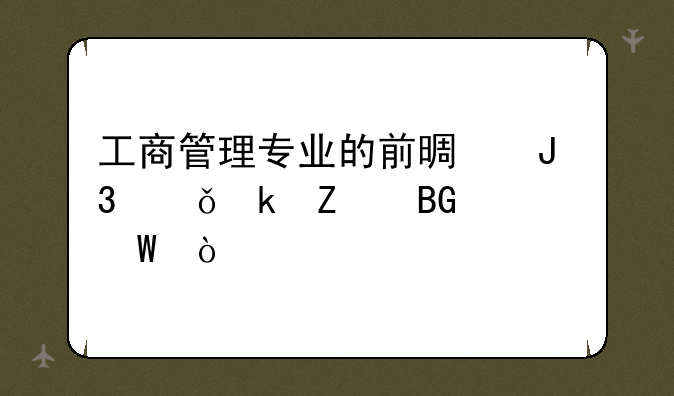 工商管理专业的前景和就业方向如何？